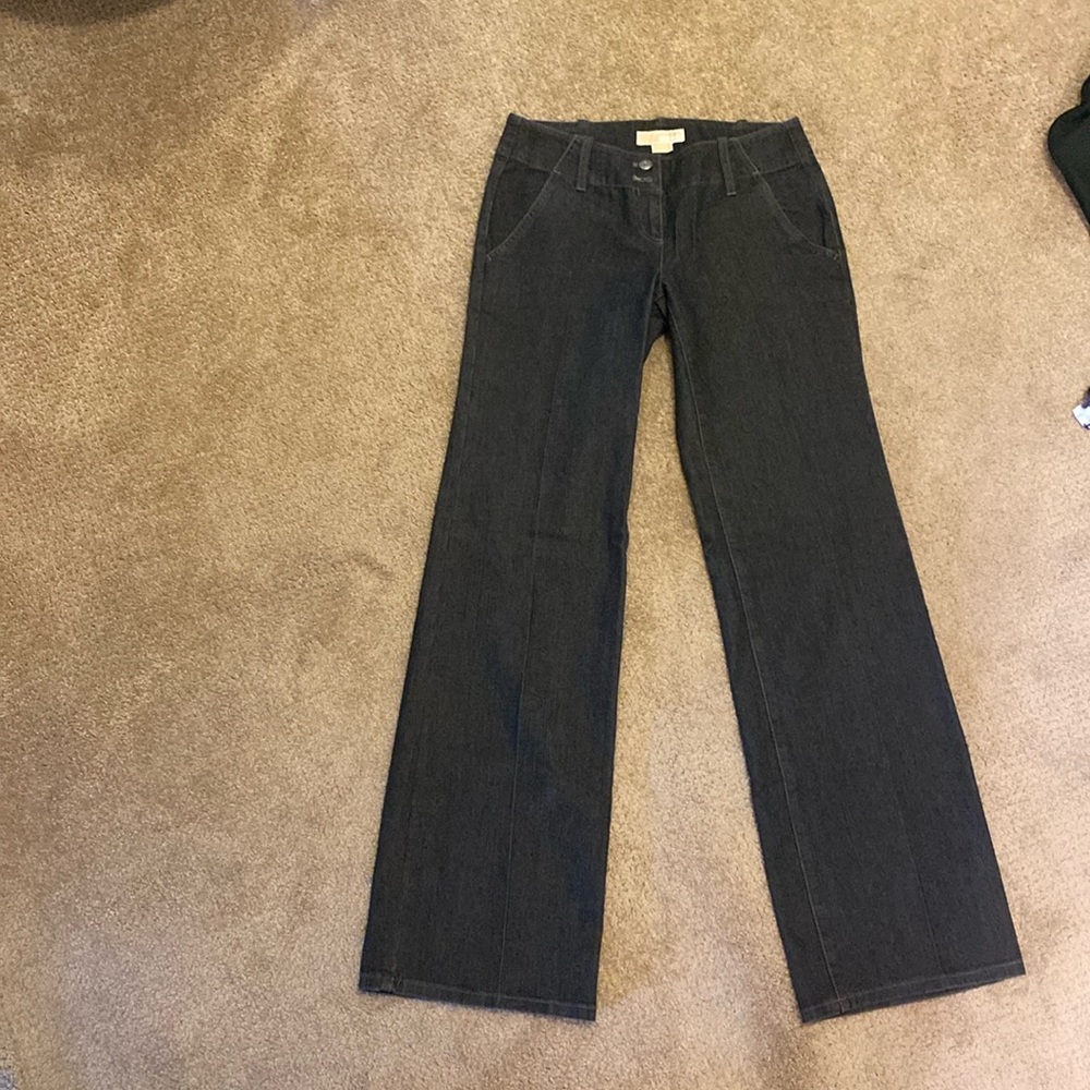 Michael Kors vintage dark wash jeans with pockets on back